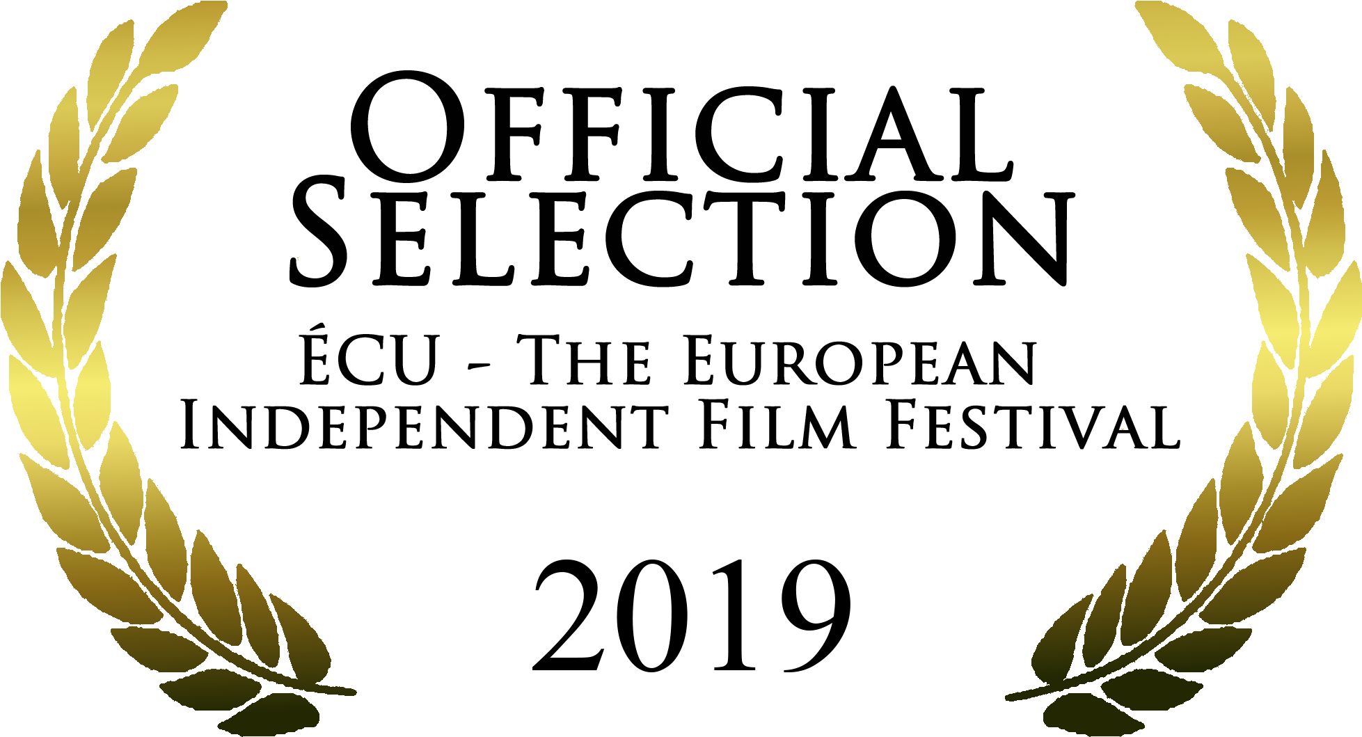 Écu 2019 Official Selection - Film Festival Clipart (2000x1107), Png Download