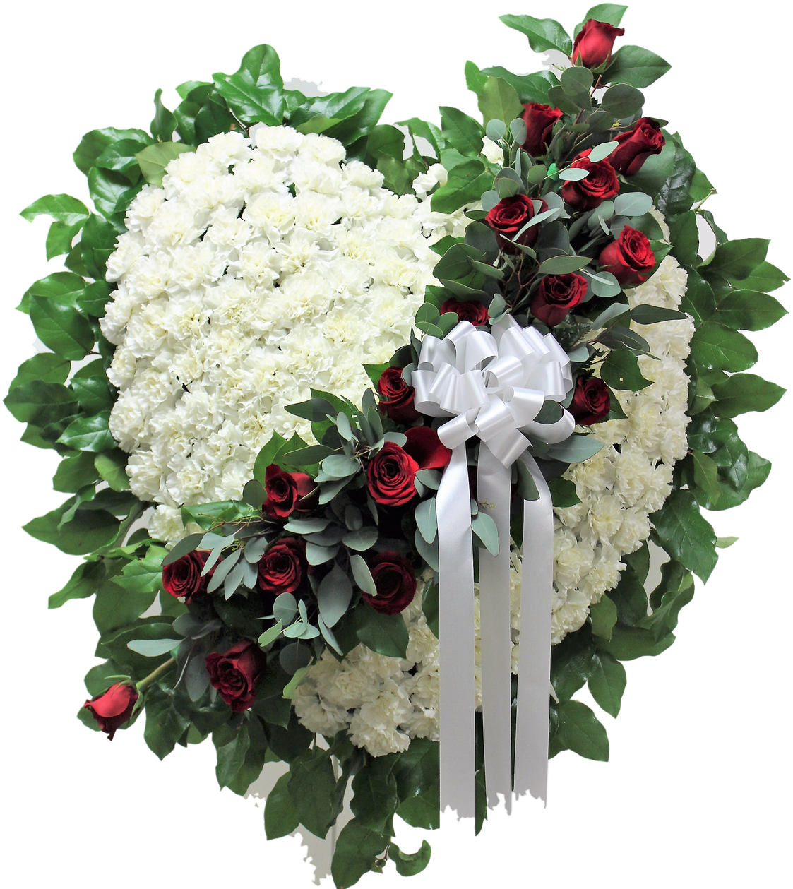 Elegant Remembrance Heart - Bouquet Clipart (1156x1280), Png Download