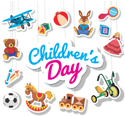 Childrens Day Vector Free Png Pic - Children Day Logo Clipart (1200x628), Png Download