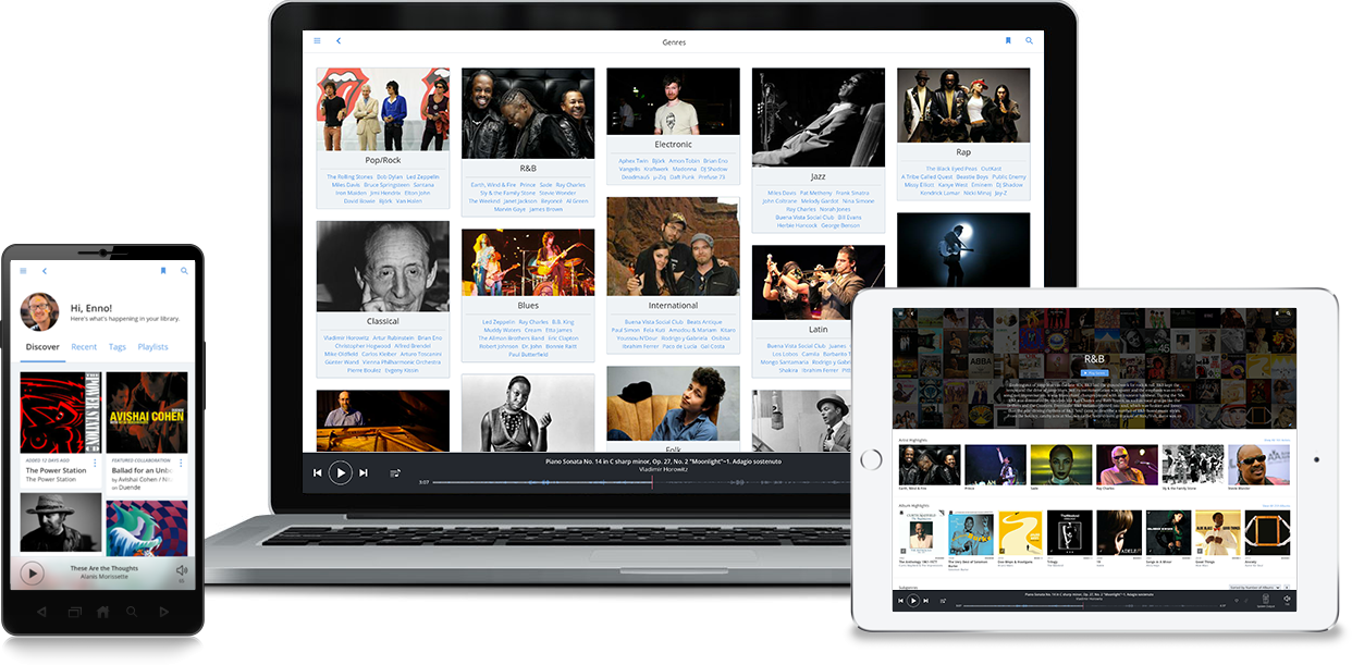 Download Pc Tablet Phone - Player Music Concept Pc Clipart (1242x611), Png Download