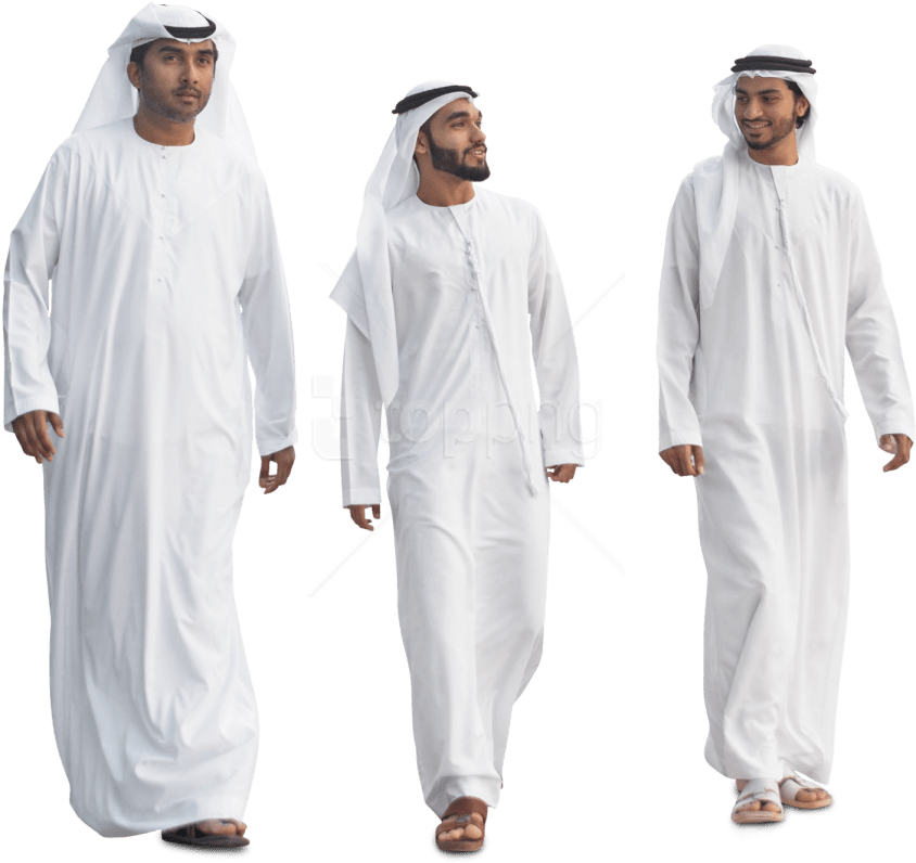 Free Png Download Arab Man Group Png Images Background - Transparent Arab Man Png Clipart (850x797), Png Download