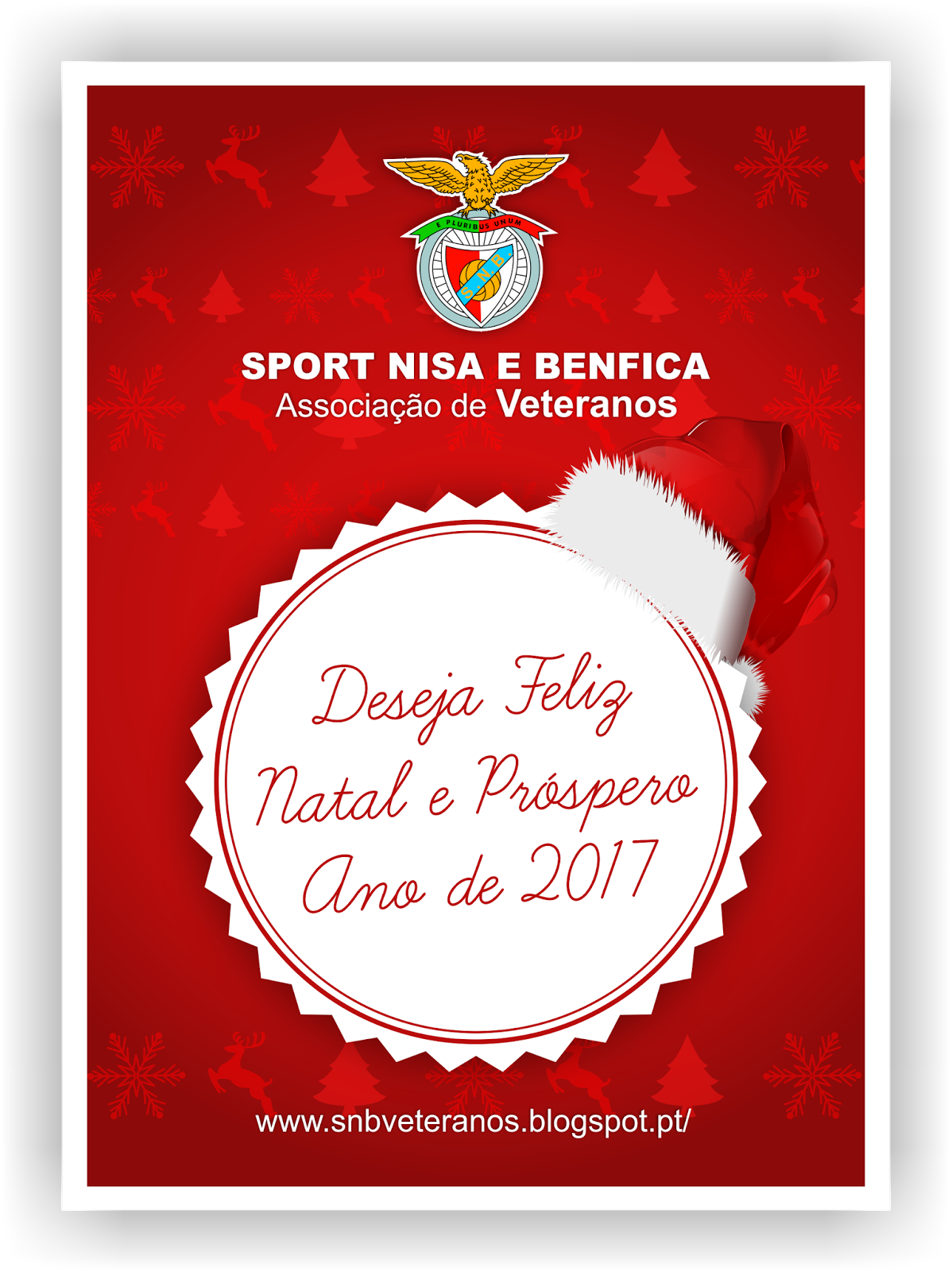 Postal De Boas Festas - S.l. Benfica Clipart (1198x1600), Png Download