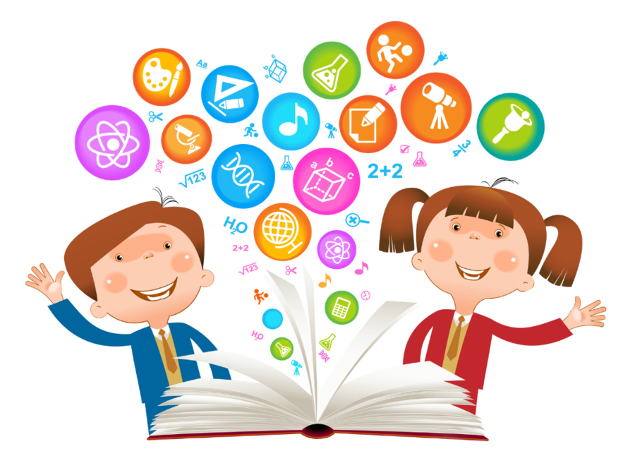 Children's School Vector Clipart Child Clip Art - Children And Science - Png Download (900x663), Png Download