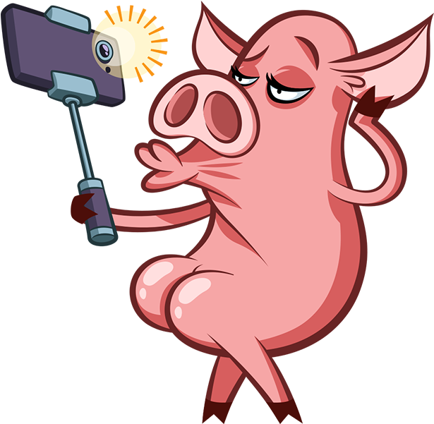 Pete The Pig Messages Sticker-4 - Stickers Messenger Png Clipart (618x618), Png Download