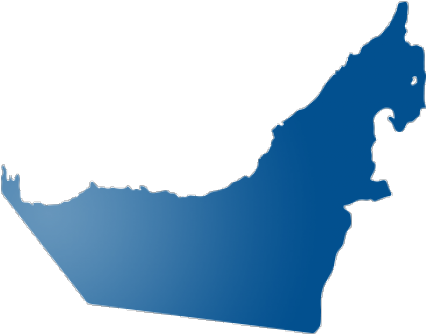 The United Arab Emirates Clipart Png - Capital Of Uae On A Map Transparent Png (640x480), Png Download