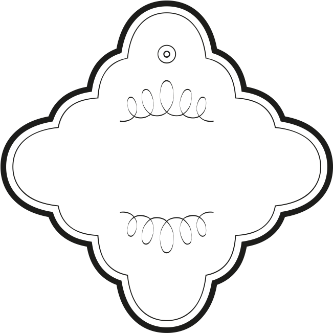 Ornament Frame - Line Art Clipart (866x650), Png Download