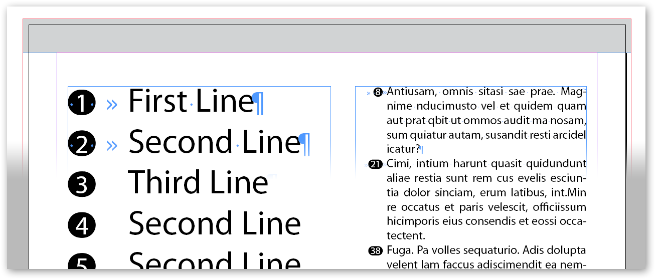 You Probably Noticed Spaces Before And After Numbers - Circle Around Number Indesign Clipart (1357x600), Png Download