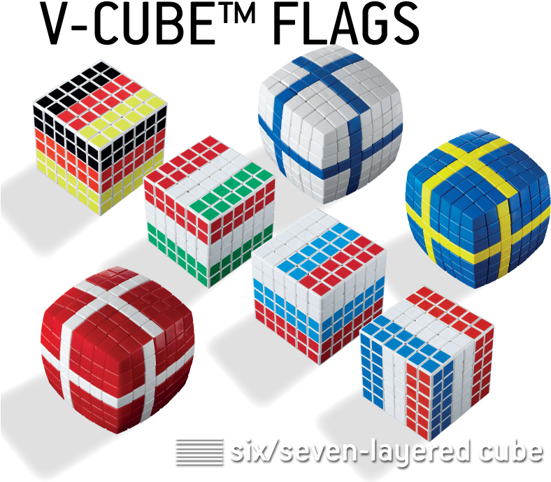 V Cube™ Flags - V Cube 6 Clipart (800x720), Png Download