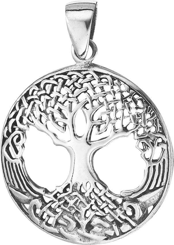Sterling Silver Celtic Tree Of Life Pendant - Pendant Clipart (850x850), Png Download