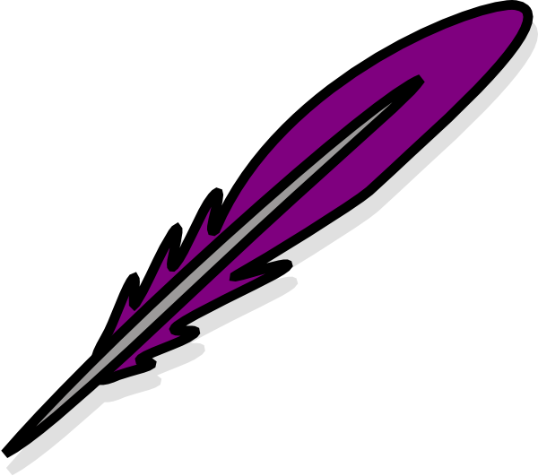 Purple Feather Clipart - Png Download (600x531), Png Download