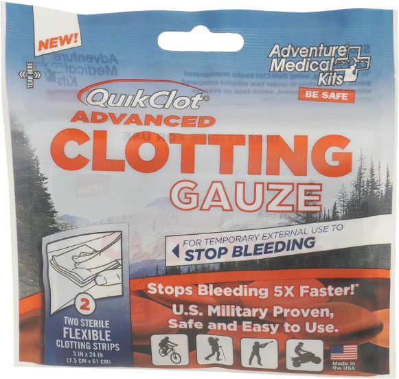 Adventure Medical Quikclot 3"x24" Gauze - Paper Clipart (600x600), Png Download