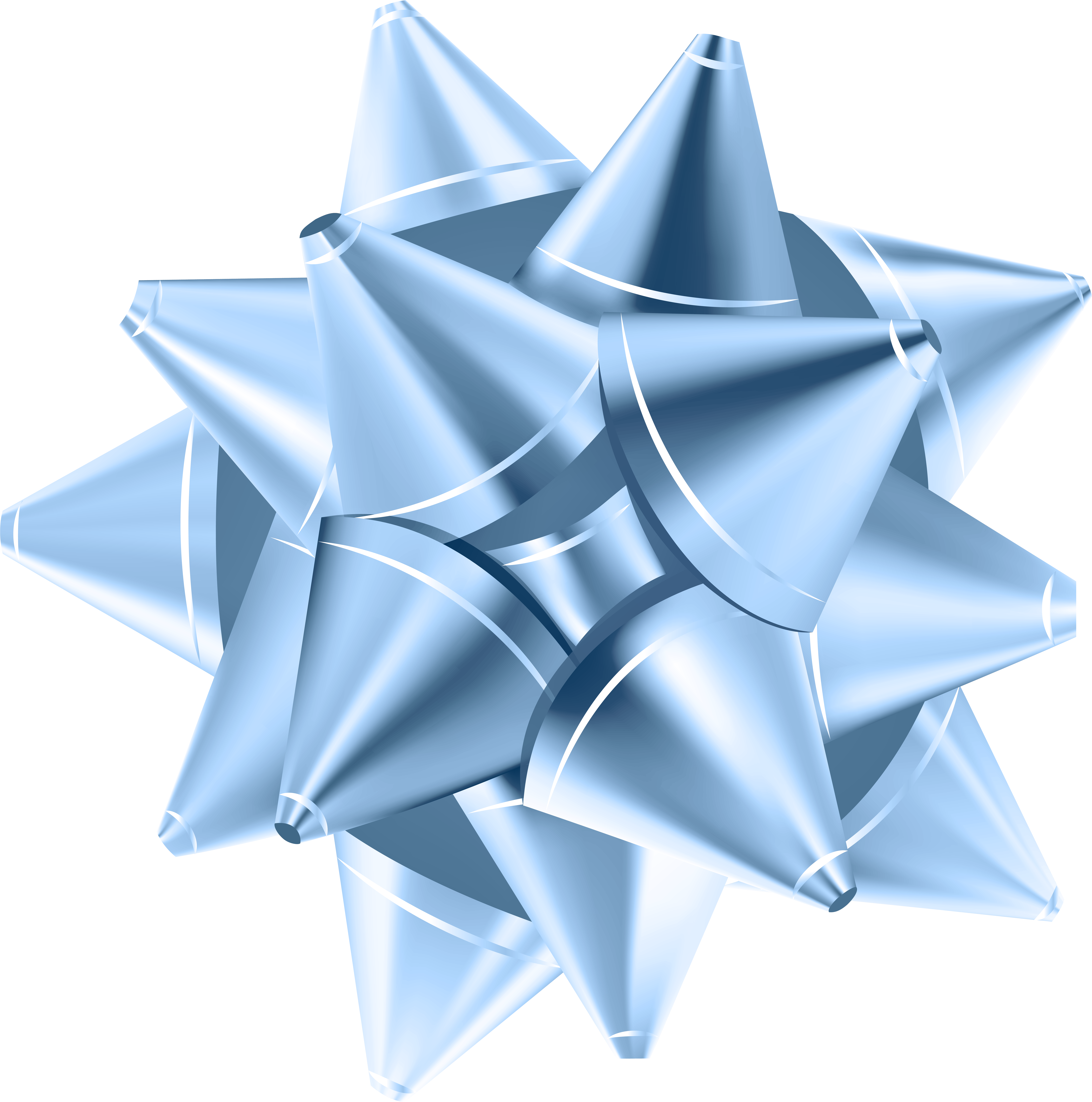 Decorative Gift Bow Blue Png Clip Art Image Transparent Png (7932x8000), Png Download