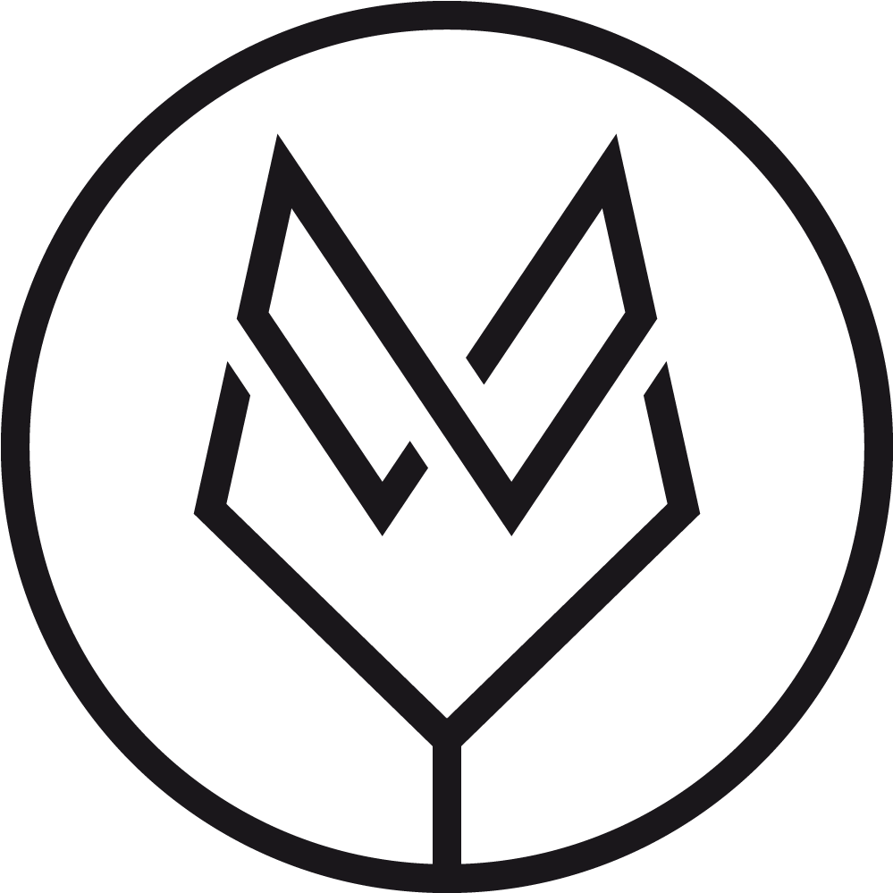 Willow And Wolf Photography - Wolf Minimal Logo Clipart (1181x1181), Png Download