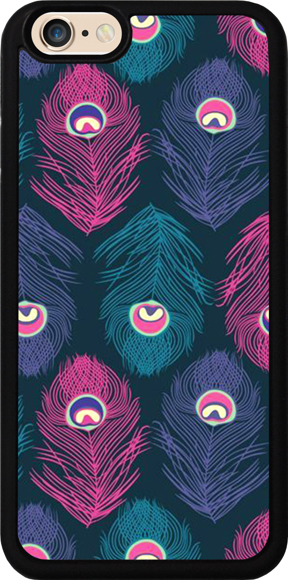 Pink Peacock Feathers, Purple And Blue Case - Para O Moto G Clipart (1141x2028), Png Download
