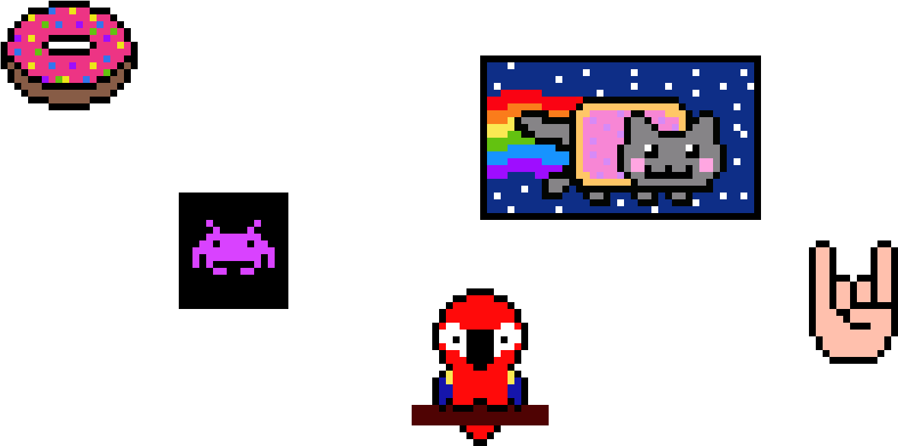 Victoria Breton - Space Invaders Clipart (1560x740), Png Download