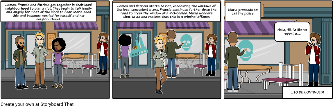 Unlawful Assembly And Riot - Cartoon Clipart (1164x385), Png Download