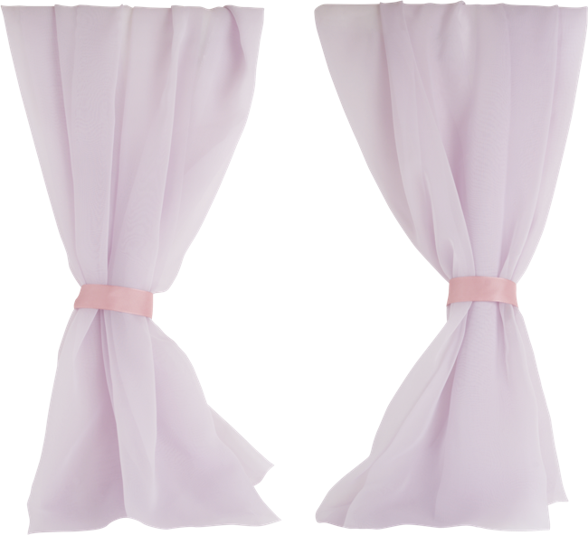 Curtain Clipart Vintage Pink - Curtain - Png Download (650x592), Png Download