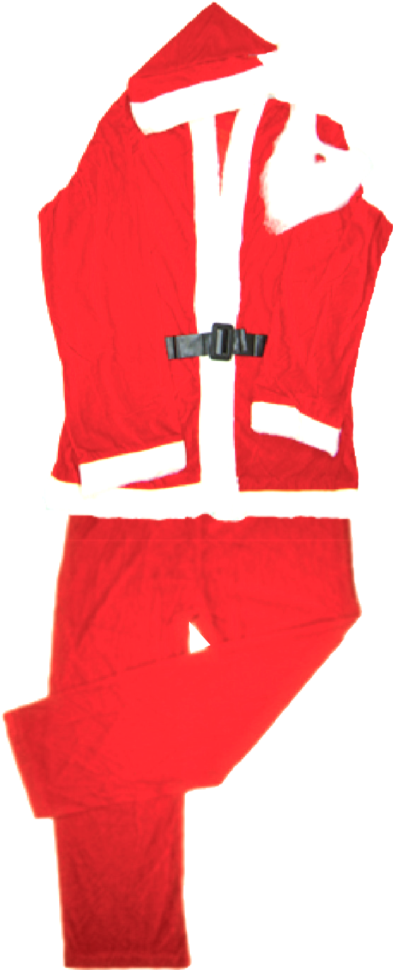 Linha Tecidos Roupa Papai Noel - Vest Clipart (639x1437), Png Download