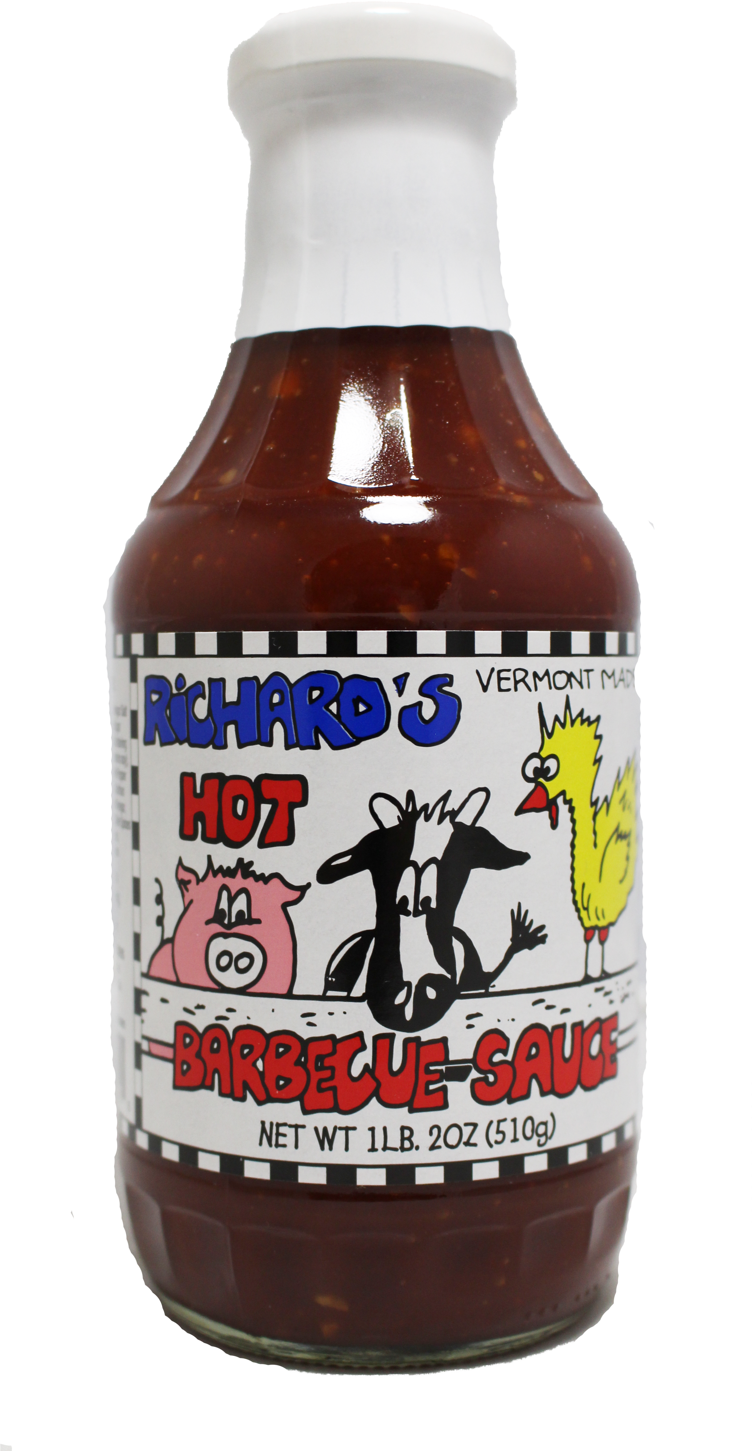 Richard's Hot Bbq Sauce - Richards Bbq Sauce Clipart (2504x4888), Png Download