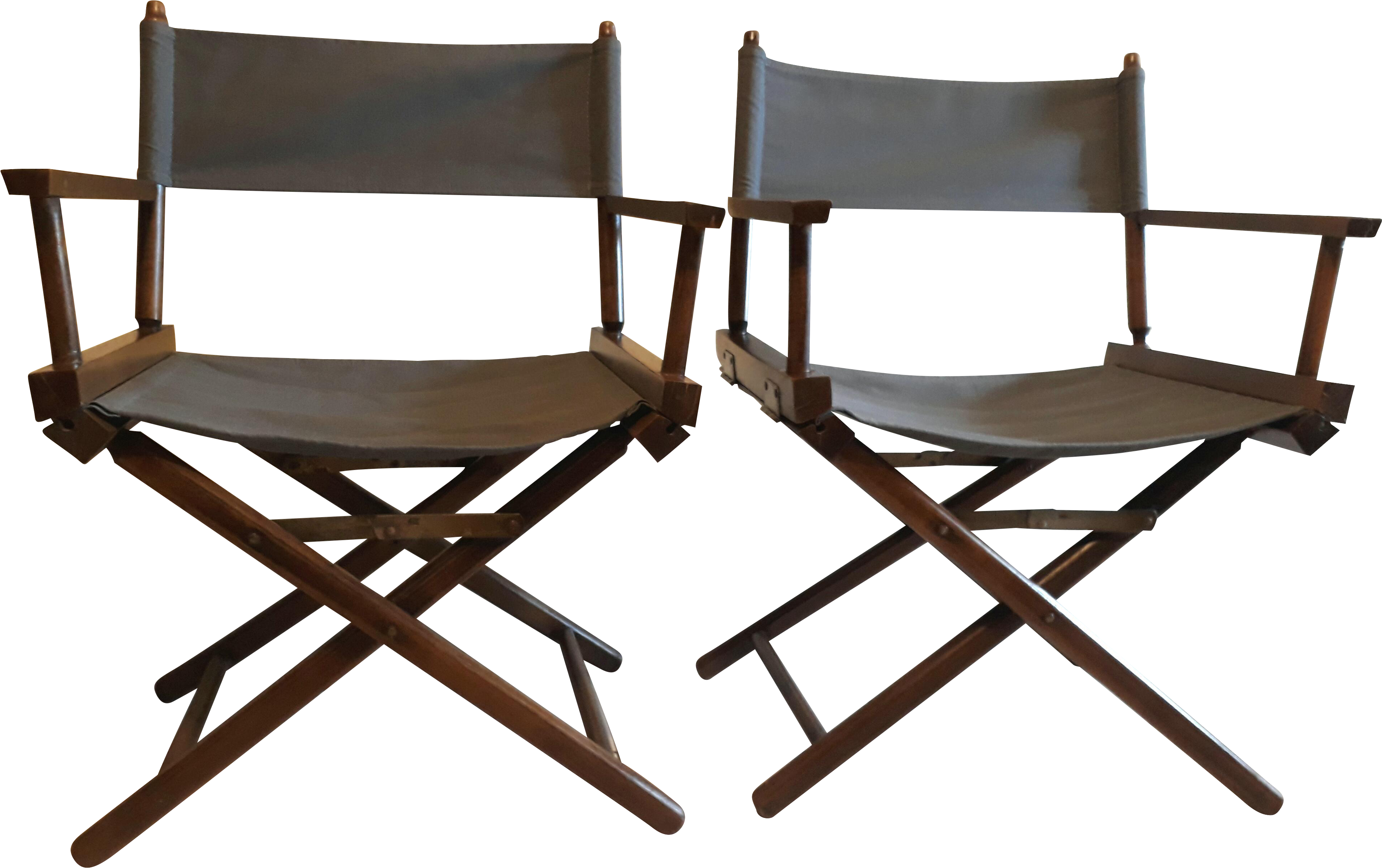 Vintage Restored Directors Chairs - Folding Chair Clipart (4266x2679), Png Download
