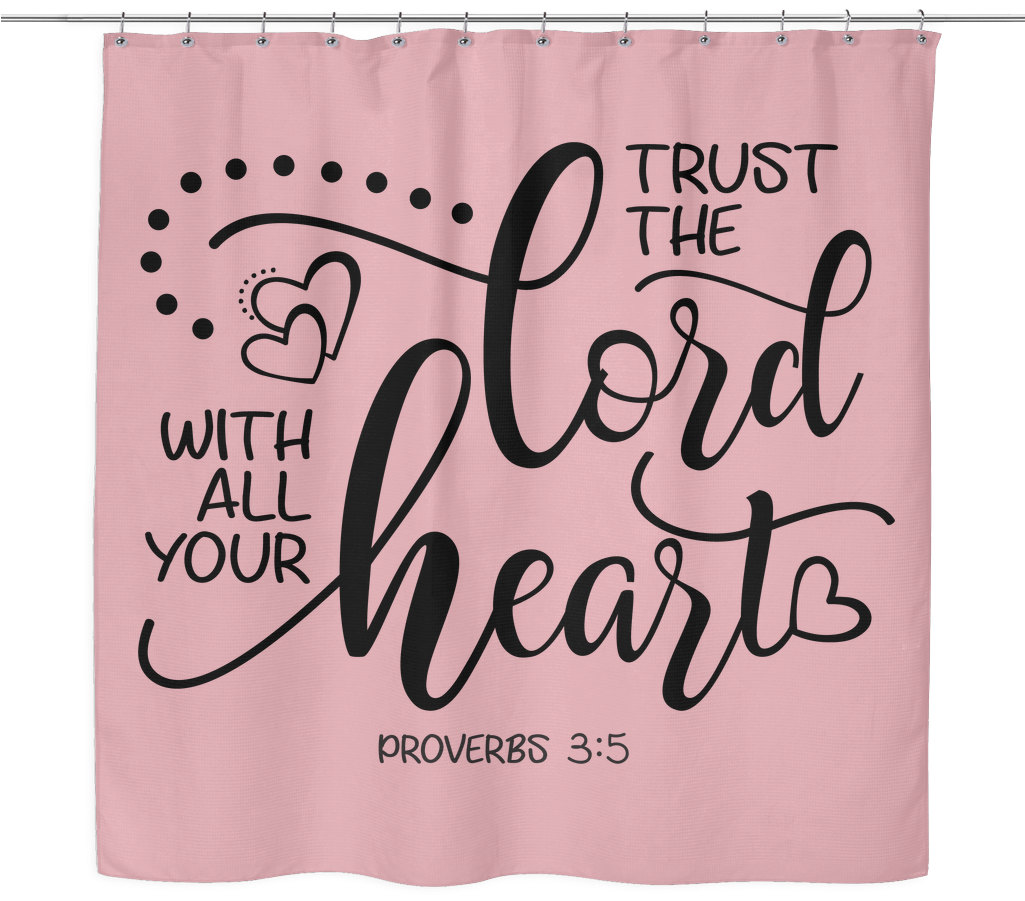 Trust In The Lord Shower Curtain - Window Valance Clipart (1024x1024), Png Download