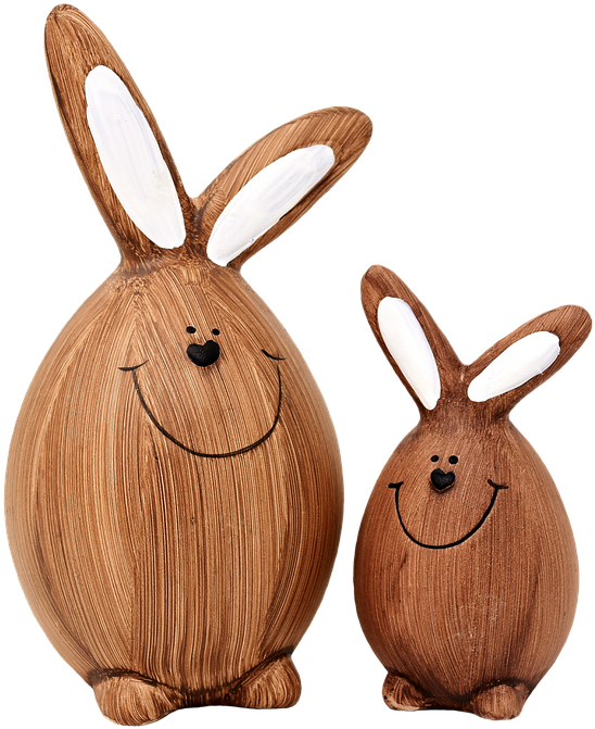 Rabbit Easter Bunny Easter Funny Figures - Osterhasen Bilder Clipart (614x720), Png Download