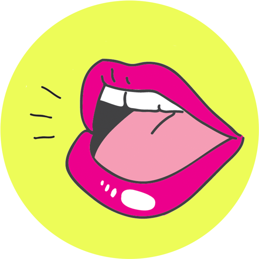 Raise The Curtain - Tongue Clipart (846x846), Png Download