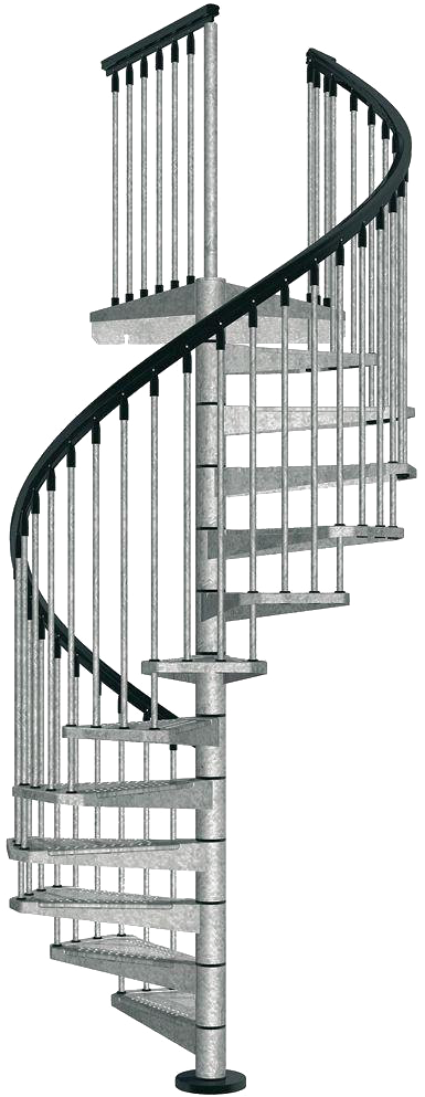 Stairs Png High-quality Image - Steel Spiral Staircase Clipart (1000x1000), Png Download