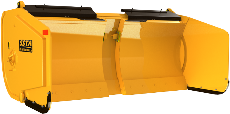 Front Straight Plow T 8 14 Hydraulic Snow Wings Clipart (1000x563), Png Download