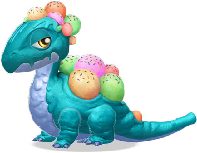 Ice Cream Dragon - Dragon Mania Legends Mud Dragon Clipart (631x490), Png Download