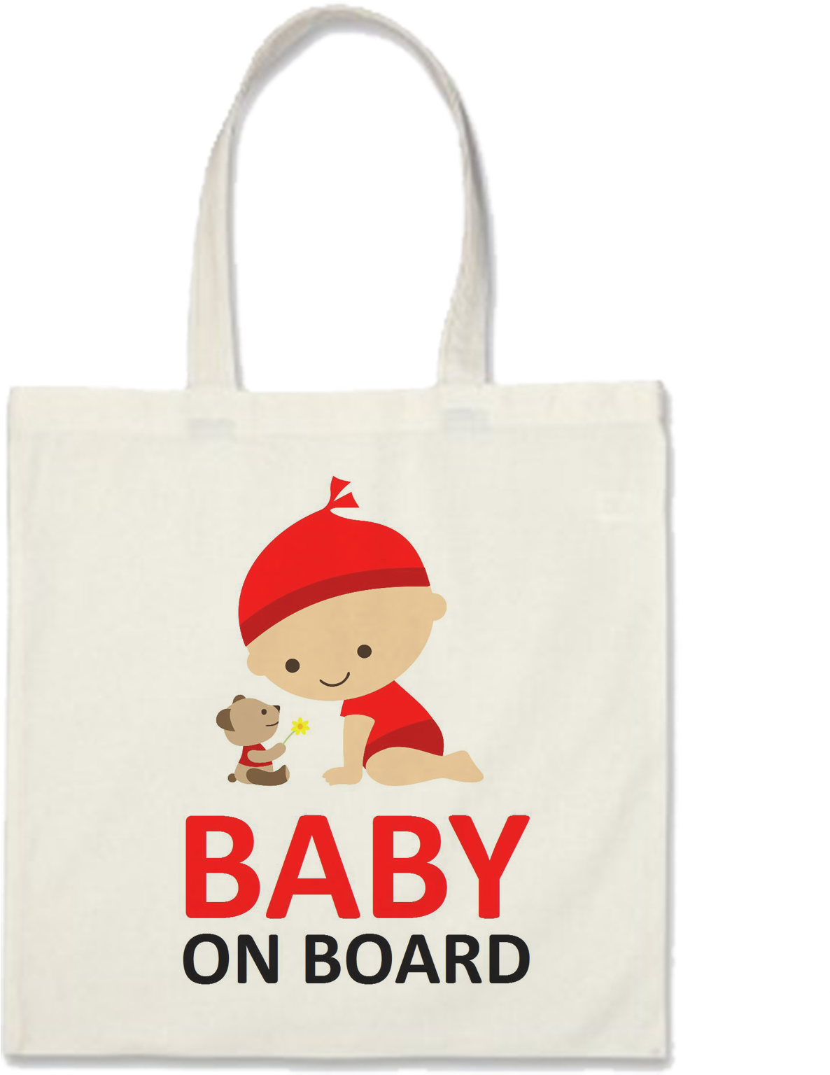 Baby On Board Badge Tote Bag - Baby On Board Clipart (1667x1667), Png Download