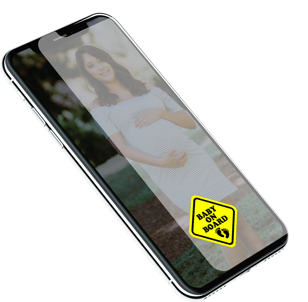 Baby On Board Filter - Iphone Clipart (1080x1080), Png Download