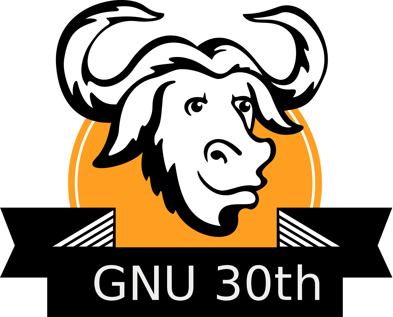Gnu 30 Banner Without Background - Manifiesto Gnu Clipart (1270x1024), Png Download