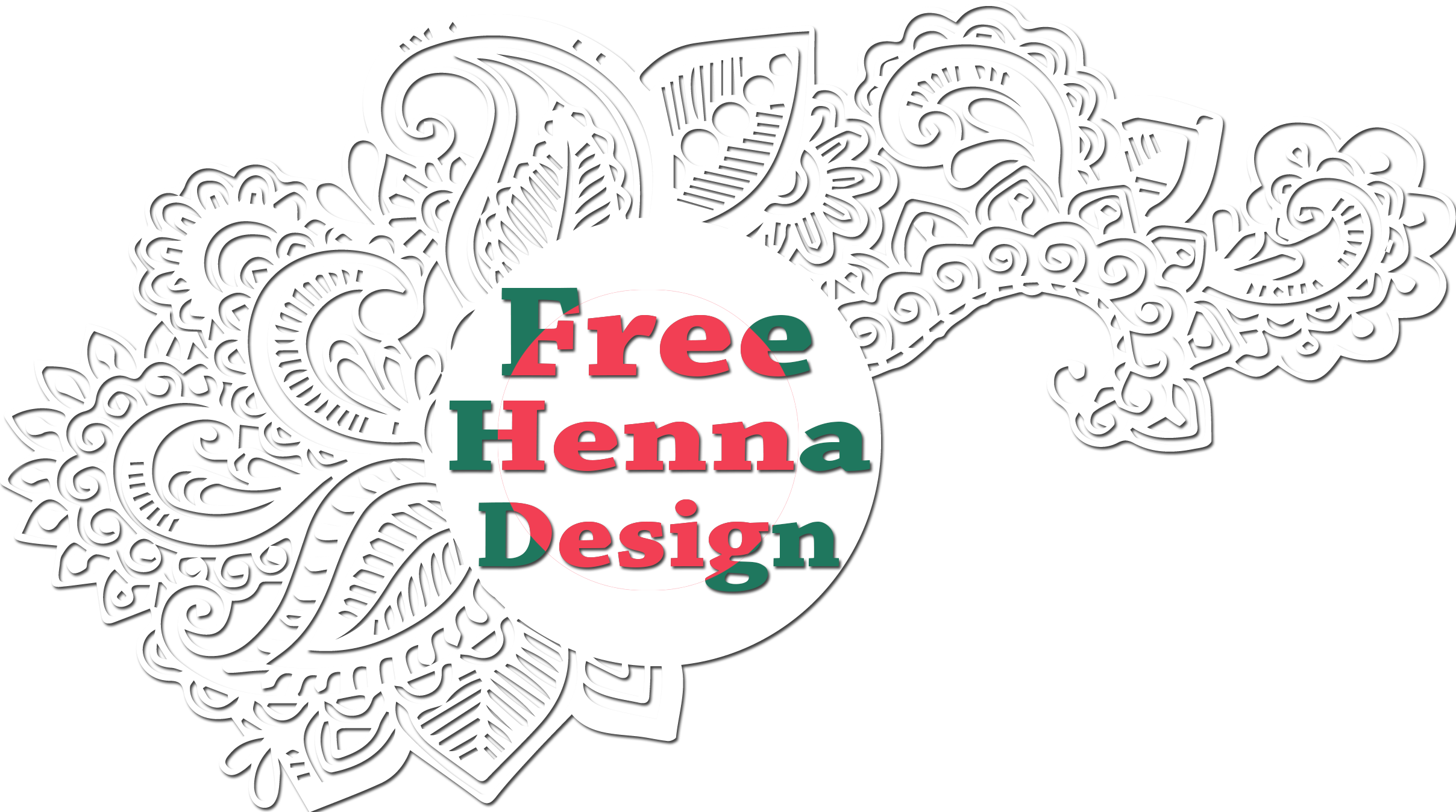 Free Henna Clipart (2416x1348), Png Download