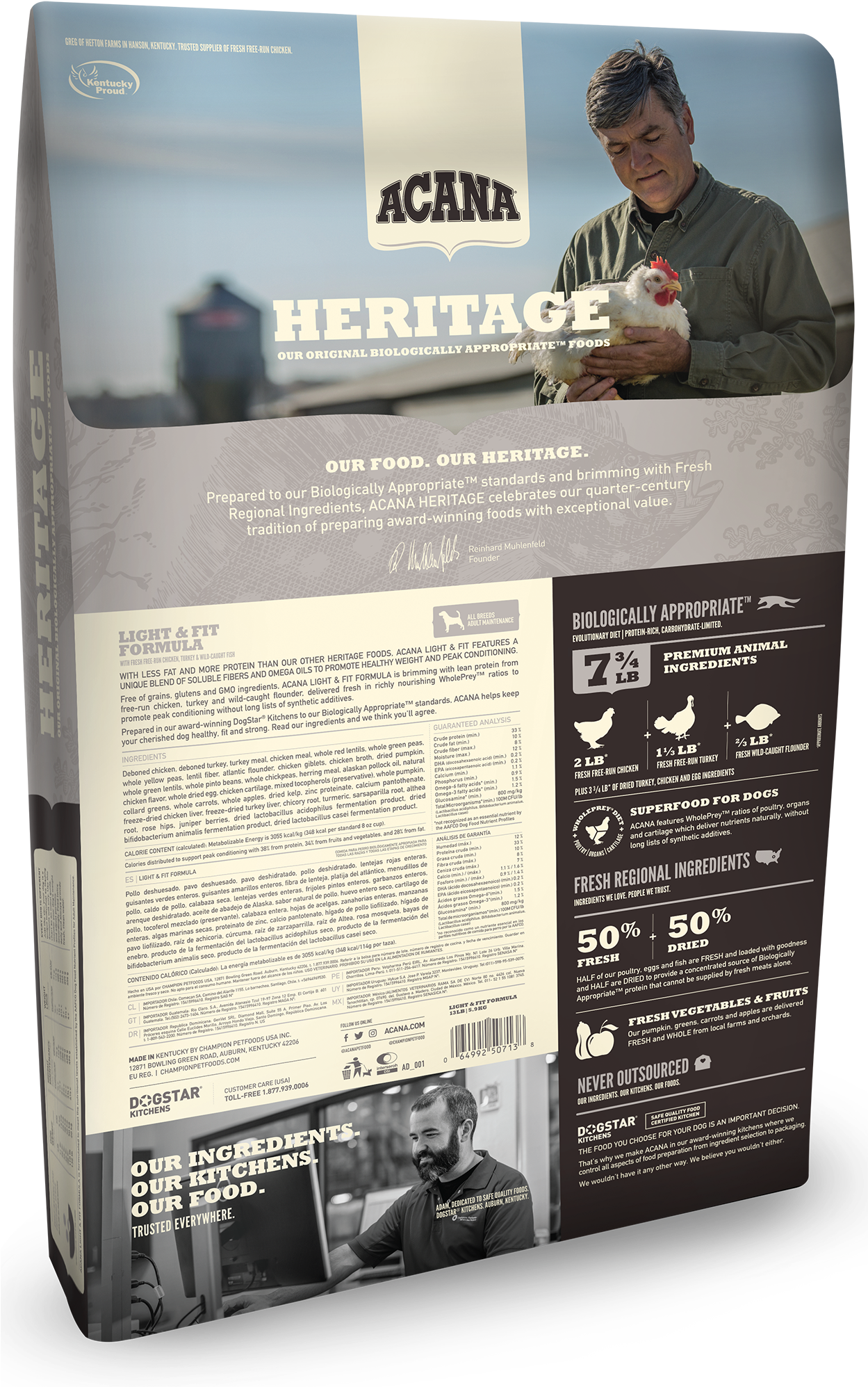 Acana Heritage Light - Acana Puppy Small Breed Clipart (1248x2021), Png Download