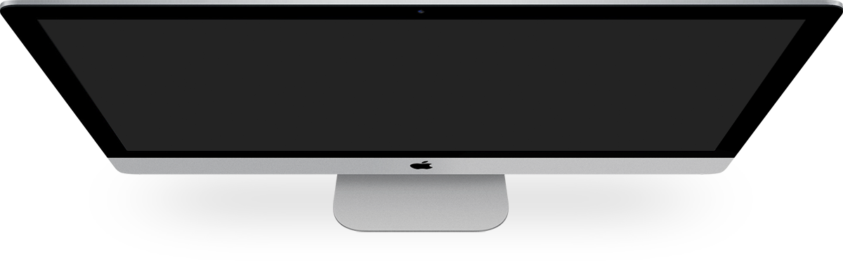 Trust Our Team Of Friendly Designers - Imac Top View Png Clipart (1200x372), Png Download