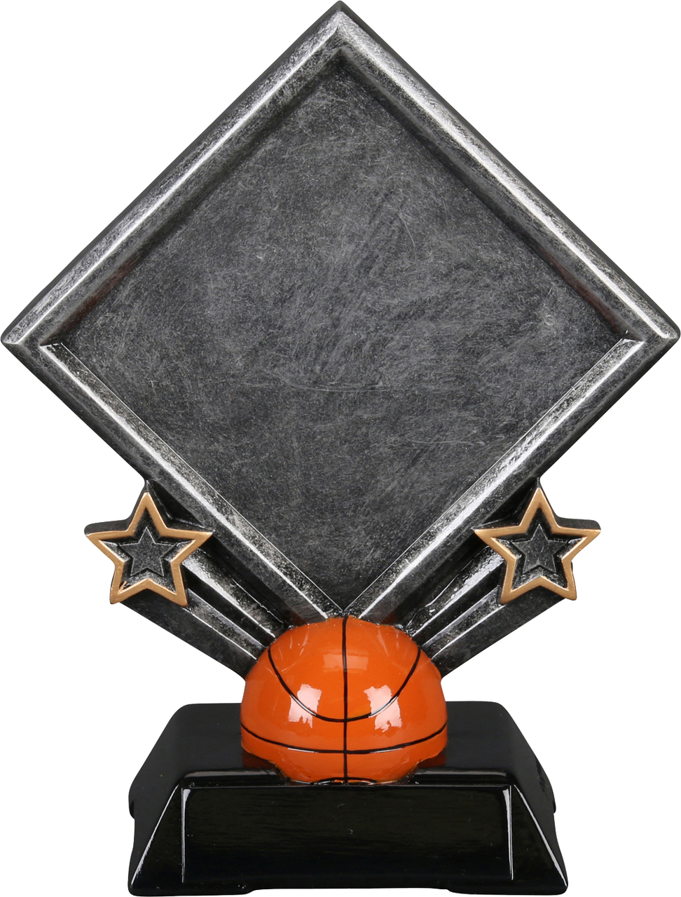 57705gs Basketball Diamond Resin Series 7" Resin Award - Picture Frame Clipart (972x1280), Png Download