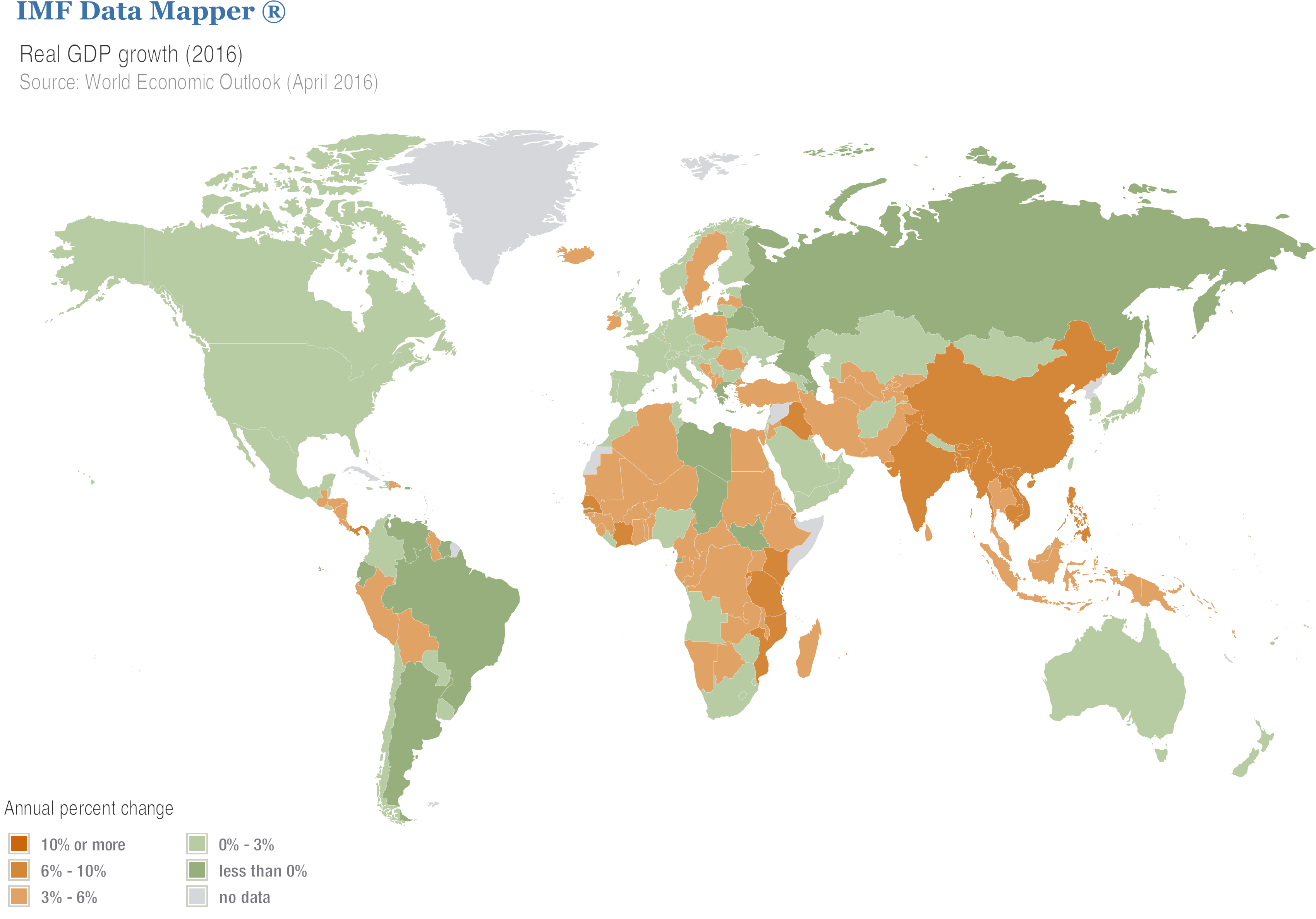 World Map With Countrys By Ralelav On - World Gdp Growth Map Clipart (3600x2554), Png Download