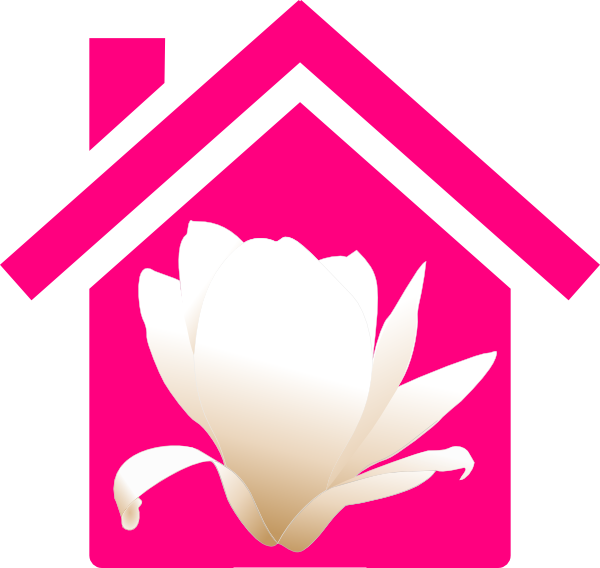 Pink House 2 Svg Clip Arts 600 X 568 Px - Simple Black And White House - Png Download (600x568), Png Download