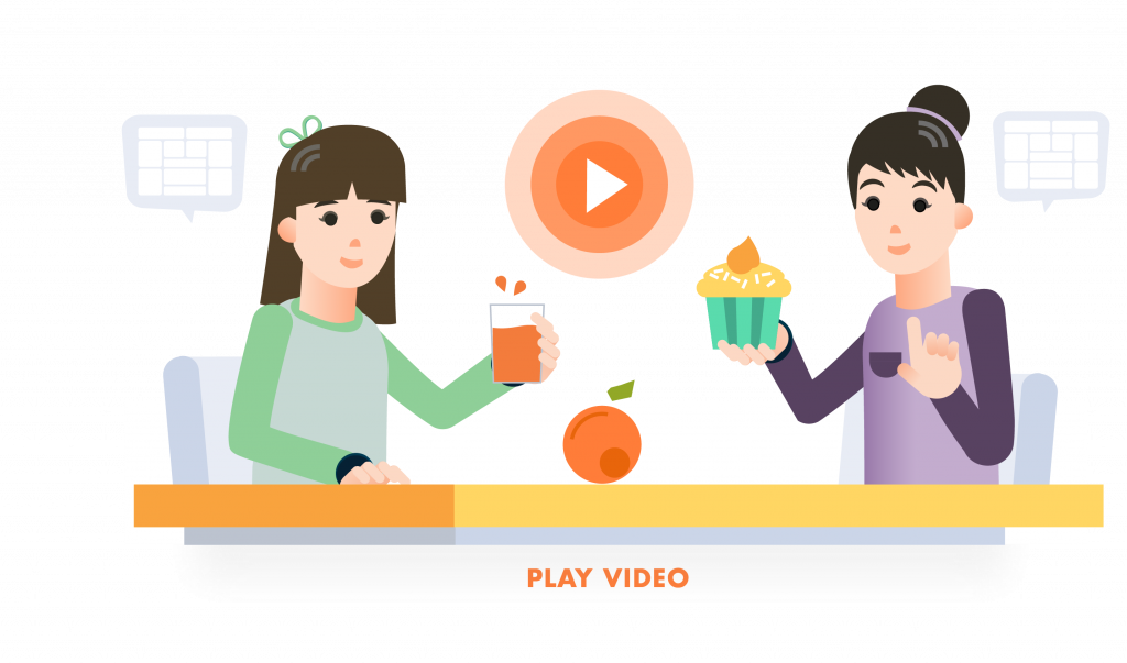 Watch The Orange Example Video To Help You Get A Head - Cartoon Clipart (1024x603), Png Download