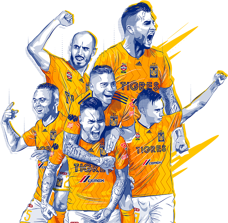Tecate Somos Futbol Tigres Clipart (813x792), Png Download
