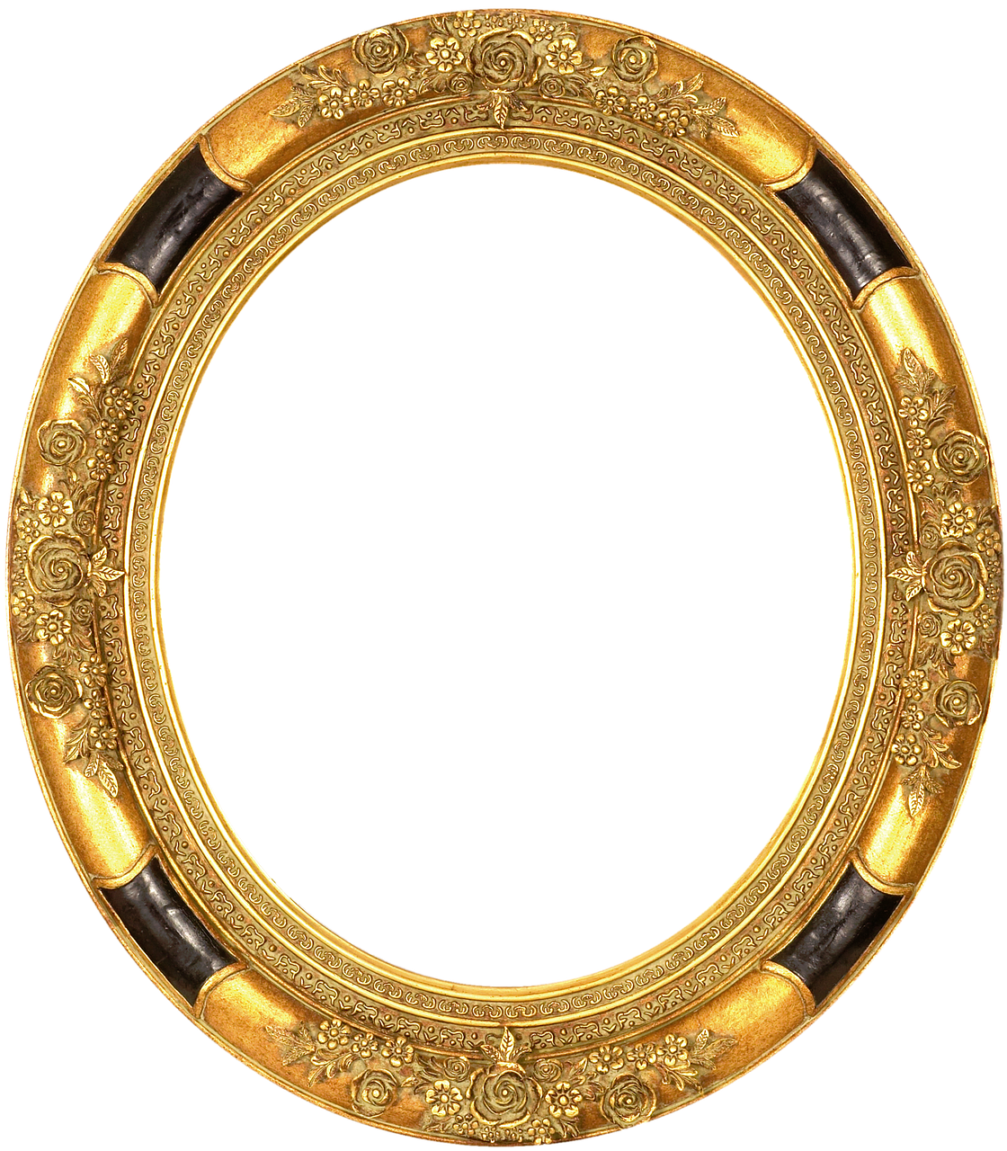 Frame Gold Embossed Antique Png Image - 3d Gold Circle Png Clipart (1120x1280), Png Download