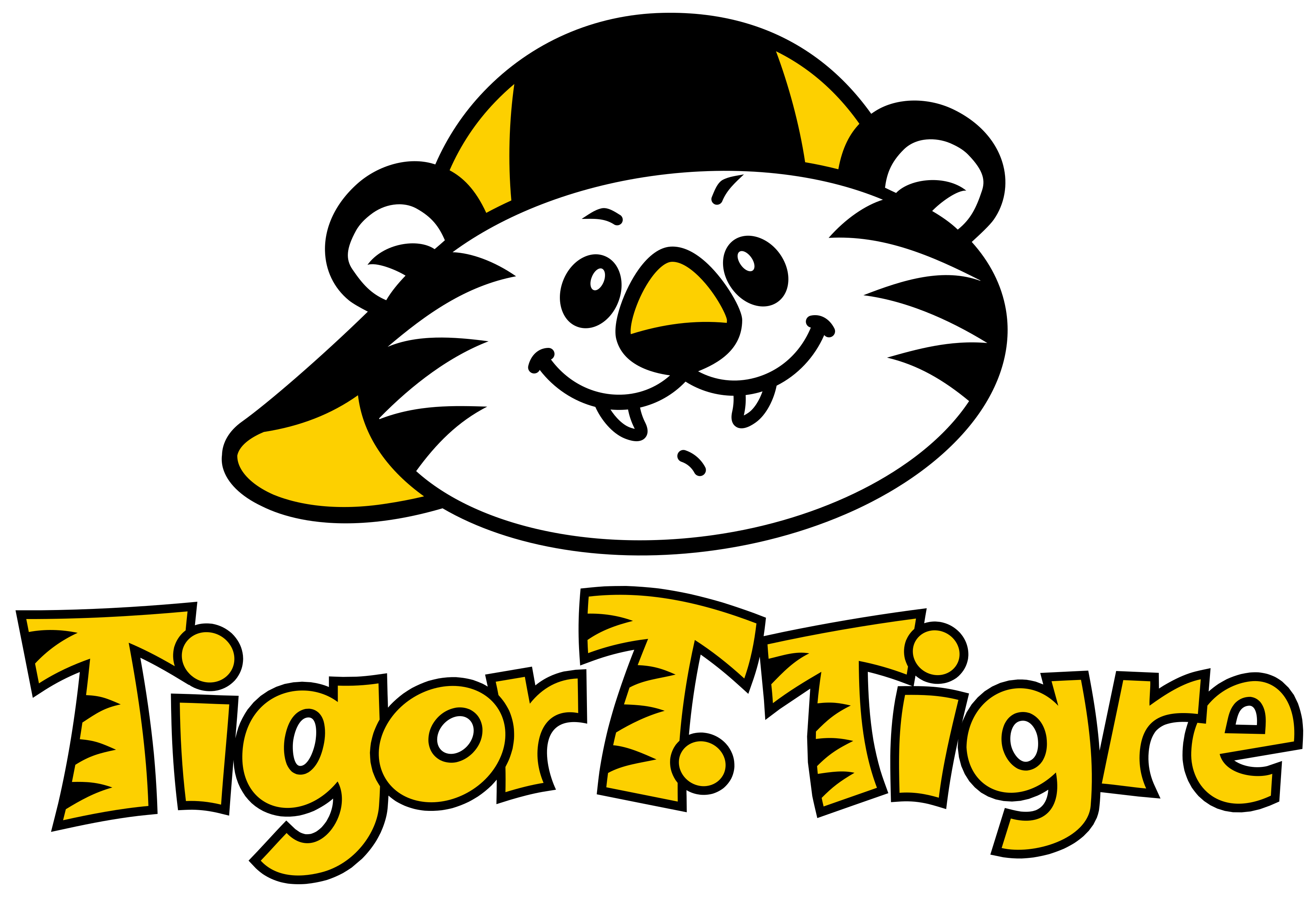 Tigre Logo - Tigor T Tigre Clipart (3500x2385), Png Download