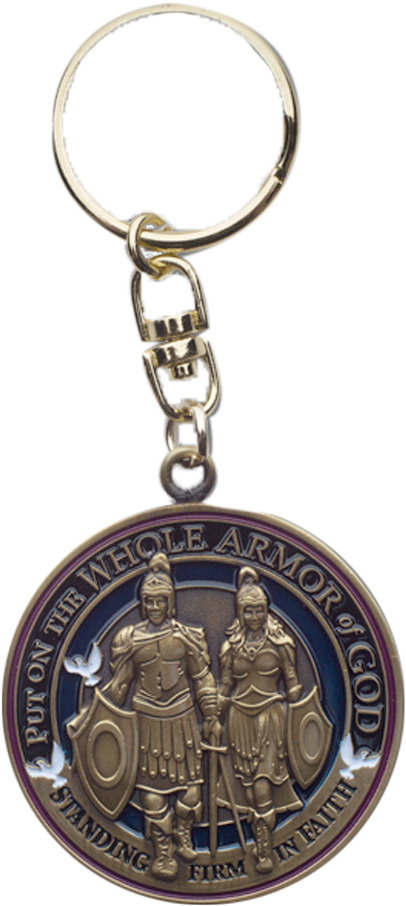 Armor Of God Swivel Keychain - Keychain Clipart (1000x1000), Png Download