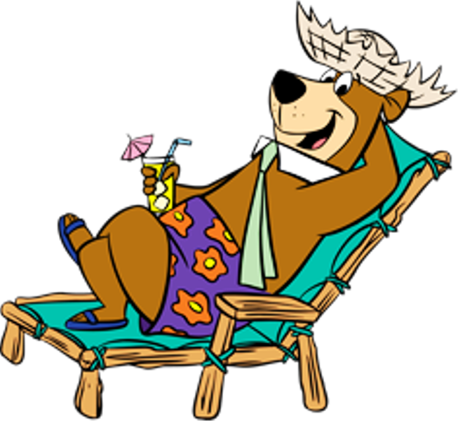 Yogi Sitting On Chair - Sitting In Camping Chairs Clipart - Png Download (653x600), Png Download