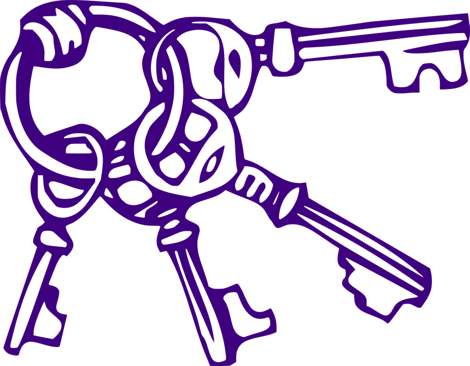 Key Clipart Purple - Do Not Be Discouraged Quote - Png Download (925x720), Png Download