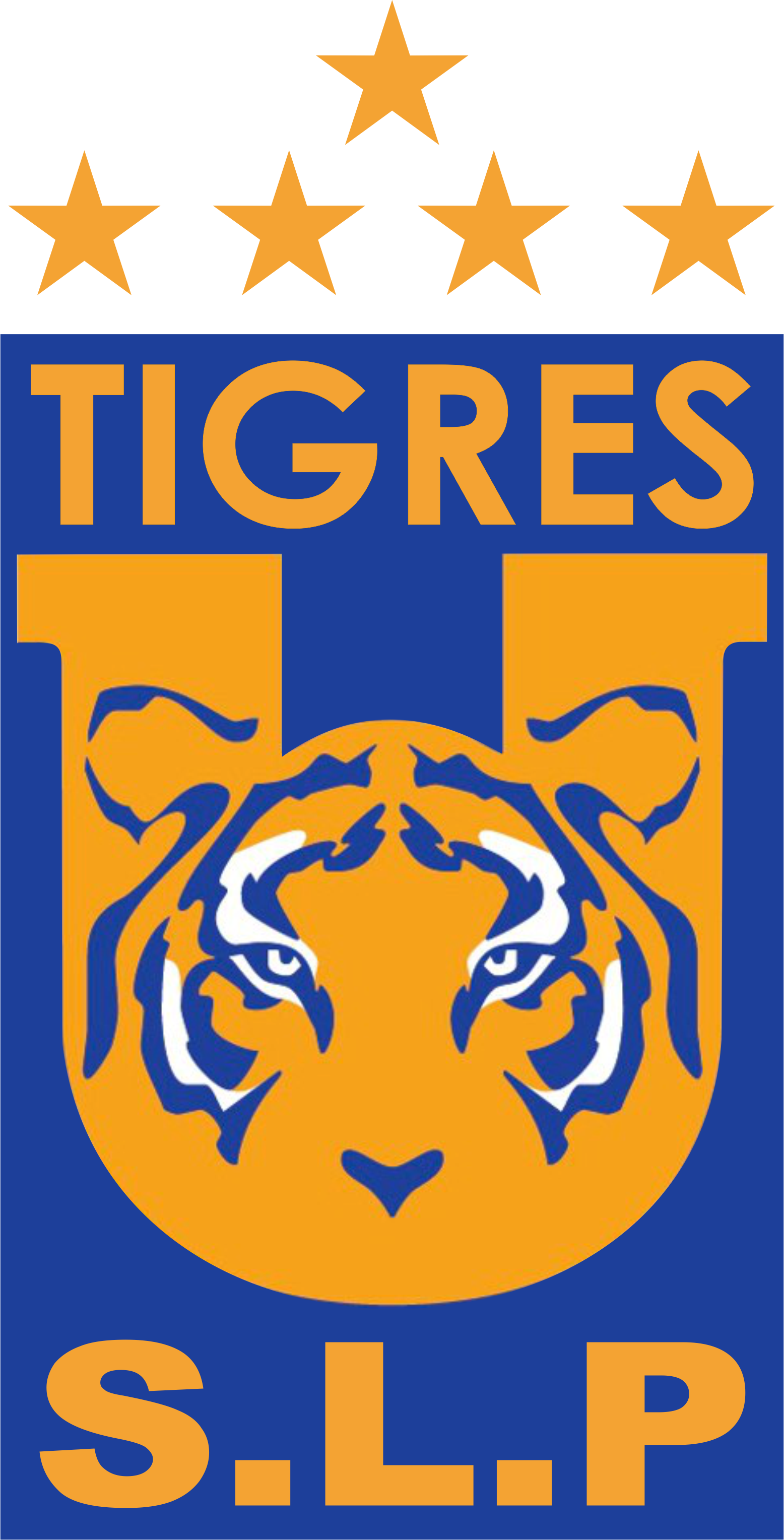 Tigres San Luis - Tigres Uanl Clipart (1556x3056), Png Download