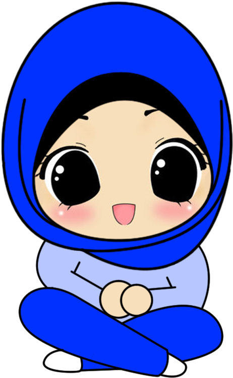 Hijab Niqab, Hijab Outfit, Muslim Girls, Muslim Women, - Cute Hijab Girl Vector Clipart (462x749), Png Download