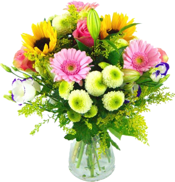 Rapidez, Calidad Y Frescura - Chrysanthemum Flower Bouquet Clipart (600x720), Png Download