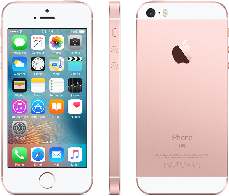 #iphonese #rosegold - Iphone 5c Rose Gold Clipart (980x774), Png Download